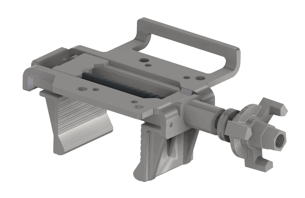 Mocowanie Diente do szalunku wibratora zewnętrznego